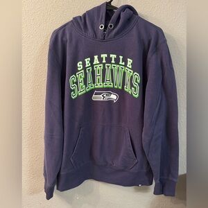 Seattle Seahawks Hoodie Mens Large NFL Logo Casual Activewear Heavyweight Basic